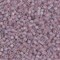 Miyuki 1.8mm Cube, Matte Transparent Smoky Amethyst AB, #142FR, 10 grams